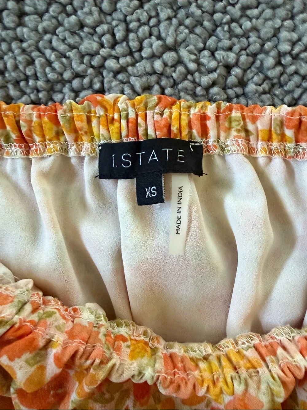 STATE Orange Floral Tiered Sundress for Girls